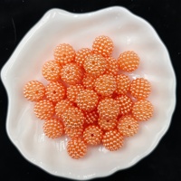 Perles synthétiques colorées de 10 mm en forme de baies de myrtille, 100g/sac, pour la fabrication de bracelets, colliers et boucles d'oreilles
