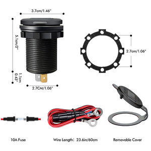12V/24V <span class=keywords><strong>USB</strong></span> <span class=keywords><strong>C</strong></span> 20W PD Loại <span class=keywords><strong>C</strong></span> 18W QC 3.0 sạ<span class=keywords><strong>c</strong></span> xe hơi ổ <span class=keywords><strong>c</strong></span>ắm với LED Vôn kế <span class=keywords><strong>c</strong></span>ông tắ<span class=keywords><strong>c</strong></span> điện <span class=keywords><strong>USB</strong></span> sạ<span class=keywords><strong>c</strong></span> xe hơi cho thuyền xe biển - Product Image 3