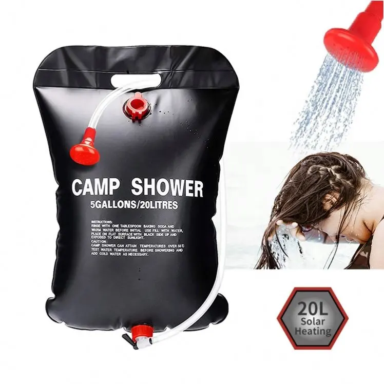 Nuevo Durapower gran oferta al aire libre portátil 20L calefacción Solar Camping bolsa de ducha de agua caliente