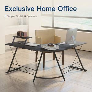 Escritorio <span class=keywords><strong>en</strong></span> <span class=keywords><strong>Forma</strong></span> <span class=keywords><strong>de</strong></span> <span class=keywords><strong>L</strong></span> Simple para Oficina, Diseño 2025, <span class=keywords><strong>Mesa</strong></span> <span class=keywords><strong>de</strong></span> Esquina para Computadora <span class=keywords><strong>de</strong></span> Hogar, para PC Gaming - Product Image 2