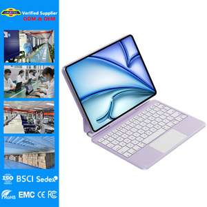 Clavier magnétique ultra-fin en alliage d'aluminium, étui avec support magnétique pour iPad Air 11" M3/M2 & 10.9" <span class=keywords><strong>2022</strong></span>, vente en gros - Product Image 1