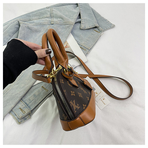 Sac fourre-tout décontracté pour femme avec motif géométrique, en PU durable, fermeture éclair, design portable. - Product Image 4