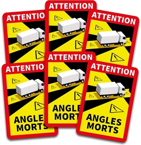 Avertisseur d'angle mort magnétique / Autocollant de sécurité entièrement magnétique haute visibilité <span class=keywords><strong>pour</strong></span> camions, fourgonnettes et véhicules de plus de 3,5T - Product Image 6