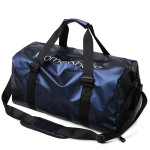 Unisex Striped Nylon Duffel Bag 25L Zipper Closure Softback Casual Fashionable Sports Travel Multi-functional Waterproof - Product Image 2