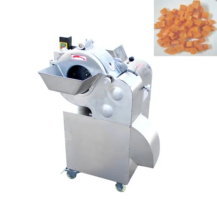 Industrial vegetable and fruits dicing machine Strawberry Banana cube making cutting machine