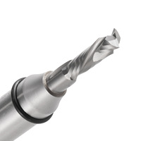 Fresa de carburo sólido TCT de doble filo para fresado y grabado de madera maciza, madera dura y aglomerado