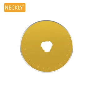 Anpassung Edelstahl Titan beschichtung Gold 45mm Craft Rotary Cutter Blades Werkzeuge für Cricut Fabric Paper