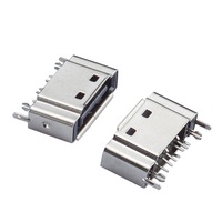 Cable Flexible Soulin de 7 Pines SATA a PCB SMT, Recto y en Ángulo Recto, Macho, para Disco Duro de Portátil, Latón