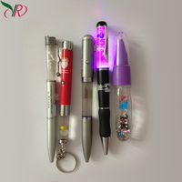 Stylo flottant magique en plastique de stylo de lumière de LED de prix usine avec le flotteur liquide pour des buts promotionnels