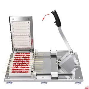 Best Price manual lamb shashlik skewer making machine with best price