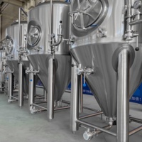 Cuve de Fermentation 1500L en Acier Inoxydable 304 avec Enveloppe Dimple pour Brasserie, Équipement de Fermentation de Bière avec Manomètre