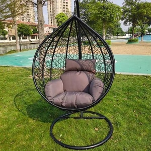 Hamaca Colgante Impermeable con Marco de Acero, Forma de Huevo, Silla Tipo Nido de Pájaro - Product Image 6