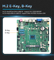 Placa base industrial Mini ITX, venta al por mayor, Intel Alder Lake N100, 6COM, puertos, DDR4, VGA, LVDS, 3 pantallas integradas, Mini placa base