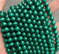 Natural 4mm 6mm 8mm 10mm Malachite Stone Bead High Quality Round Beads Gemstone Loose Beads for Bracelet Necklace Making