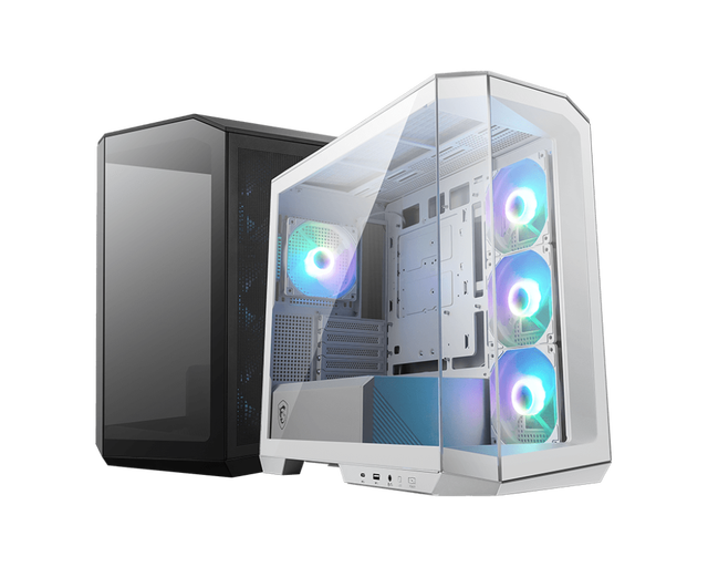 MSI MAGPANO M100R PZ BLACK&WHITE Gaming case Support Micro-ATX/ITX Motherboard  Gaming PC Case