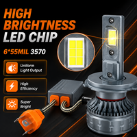 Ampoule de phare LED SFIDA V31 75W 7500LM, ampoule de phare LED pour voiture H4 H7 H11 9005 9006, Plug and Play, refroidissement par ventilateur