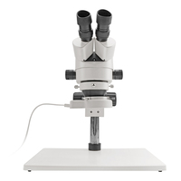 SHUNMA SZM45-B1 Stereo Zoom Binocular Microscope LED Light Source Auto Focus 7-45x Magnification Large Base for Laboratory Use