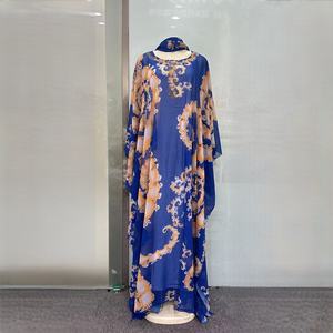 Nouvelle Robe Musulmane Style Modeste Africain, Robe 2 Pièces ODM Broderie Respirante pour Femmes des <span class=keywords><strong>Pays</strong></span> du Moyen-Orient et du Golfe – Dubaï, Arabie Saoudite - Product Image 5