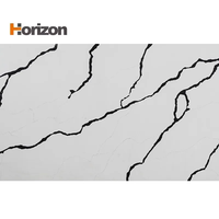 Dalle de pierre de quartz Horizon 93% cristal de quartz naturel composite matériau de construction durable pour comptoir de surface d'îlot de cuisine