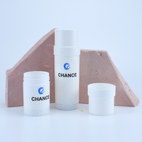 Flacon en plastique PP Mono 30ml 60ml pour déodorant en stick, contenants cosmétiques et de soin, pot solide torsadable pour écran solaire avec impression