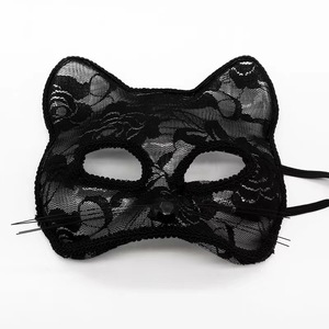 Masque en dentelle pour cosplay d'Halloween 2024, masque pour femme, demi-visage, maquillage, fête, danse, renard, œil de chat sexy - Product Image 2
