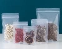 Sacs refermables personnalisés en Mylar à trois soudures latérales avec fermeture éclair, mats et transparents, pour bonbons, friandises et snacks, anti-odeur