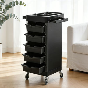 थोक नाई की दुकान के साथ काले नाई ट्रॉली की दुकान काले बार्बर ट्रॉली - Product Image 3