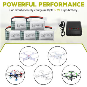 Chargeur de batterie au Lithium 3.7V 400mAh, 5 pièces, SYMA Q11 H99W H31 H6C H98 AT-96 TR-C385 TR-P51 TR-F22, pour Drone Quadcopter CN - Product Image 6