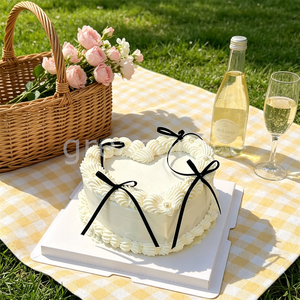 Handmade Plastic Cream Heart Faux Cake Jewelry Storage <b>Box</b> Eco-Friendly Black Fun Bow Pearl Decor Vintage <b>Trinket</b> Wedding - Product Image 3