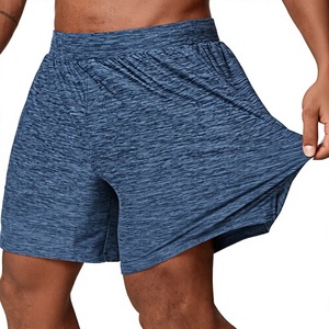 Shorts de sport pour hommes à fermeture éclair, séchage rapide, respirants, anti-plis, écologiques, 100 % polyester, unis, décontractés, pour la gym et la course, personnalisables - Product Image 6