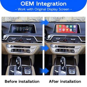 Modul Antarmuka Decoder Wireless Apple CarPlay Android Auto EVO 1 <span class=keywords><strong>2</strong></span> <span class=keywords><strong>3</strong></span> 4 5 6 7 Seri X3 X5 MINI ID7 ID8 untuk BMW CIC CCC NBT - Product Image 2