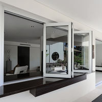 Ventanas y Puertas Corredizas Dobles de Aluminio Estándar Australiano con Persiana Integrada, Diseño Moderno, Apertura Horizontal para Uso en Hoteles