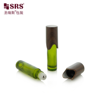 BLPY-10ML Bouteille à bille en verre unique en forme de goutte d'eau, vide, pour huiles essentielles, parfums et cosmétiques liquides