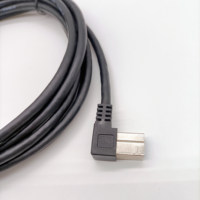 Cable de Extensión para Impresora HL HL21-C32-1, USB 3.0 Tipo B Macho, Ángulo Recto de 90 Grados, Conductor de Cobre Puro, Revestimiento de TPE, para Computadora