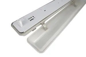 Lighting Fixture Lighting Fixture 2x36W 4FT Fluorescent Led Tube With Housing IP65 Double Tube Clip Stainless Fluorescent Fixture