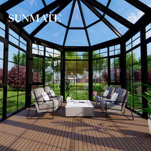 Custom Aluminum Sunroom Luxury Villa Glass House Double Glazed Tempered Glass <strong>Victorian</strong> Solarium Winter <strong>Garden</strong> - Product Image 2