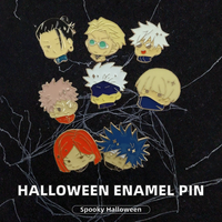 Meilleures ventes : Pin's en émail sur le thème de films d'horreur d'Halloween, Broche personnalisée Hocus Pocus, Badge en silicone PVC caoutchouc, Pin's de revers 3D en métal