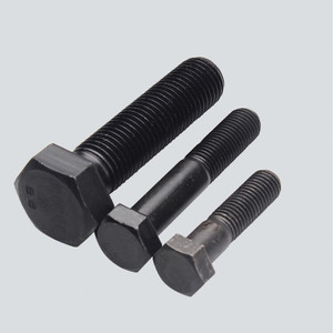 OEM ODM Acero al carbono UNC UNF HDG ZINC NEGRO ASTM 1/4 1/2 2 pulgadas a193 a325 A490 pernos hexagonales de media rosca completa - Product Image 1