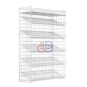 OEM Custom Electroplating Style Bread <strong>Display</strong> Stand with Adjustable Tilting Is Displayed in the Commercial Center Bakery - Product Image 1