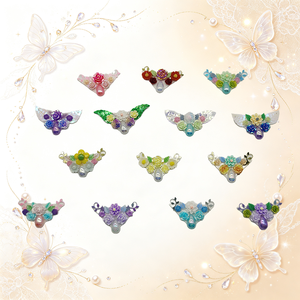 Autocollants en strass adhésifs <span class=keywords><strong>pour</strong></span> le front, style floral, <span class=keywords><strong>pour</strong></span> enfants, prix de gros - Product Image 1