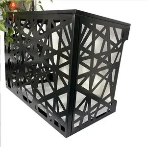 Modern Outdoor Protective Metal Aluminum AC Cover Decorative Aluminum Air Conditioner Cover