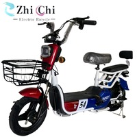 Vélo électrique basique 350W très populaire pour étudiants, batterie lithium 48V 12Ah, moteur sans balais à assistance au pédalage, contrôleur électronique longue portée
