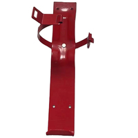 Support d'extincteur AnSu de luxe en acier au carbone rouge et noir pour les tailles 1 kg et 2 kg