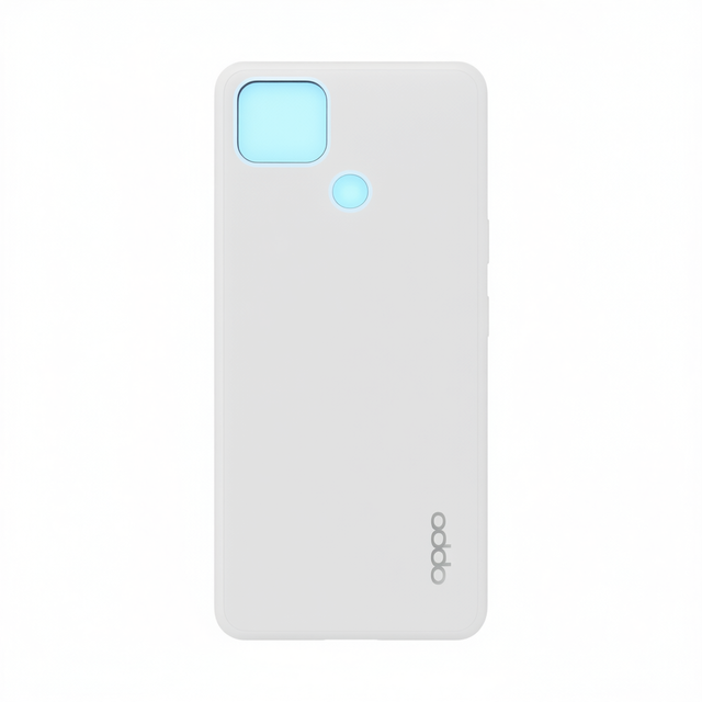 Oppo A15 Back Cover White ABS Replacement Phone Housing Part