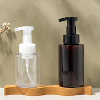 Bouteille en mousse plastique de grande capacité, forme cylindrique, bouteille en PET pour emballage de soins personnels, 300 ml, 500 ml