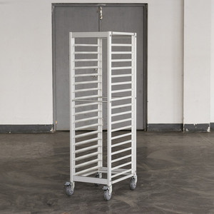 Étagère de cuisson réglable en aluminium, 400x600 feuilles, chariot de boulangerie fermé, plateau de rangement, 9/15/18 niveaux - Product Image 3