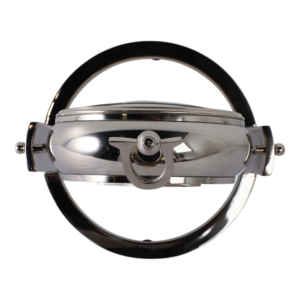 Orologio da tavolo ELEVARRE in metallo lucido, rotondo, per l'arredamento di casa e ufficio, di piccole dimensioni - Product Image 6