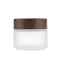 Bocaux en verre dépoli Srock 30ml/50ml/100ml/120ml avec bouchon en plastique écologique, contenants à pompe pour soins de la peau, crème contour des yeux, pour enfants