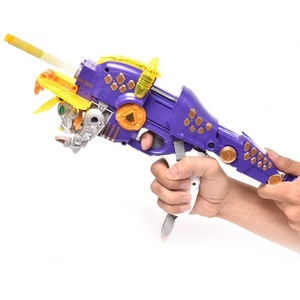 Đồ chơi súng bắn đạn mềm hợp kim biến hình khủng long Triceratops, robot kết hợp, đạn EVA, súng hơi mềm kim loại kèm 20 viên đạn - Product Image 4