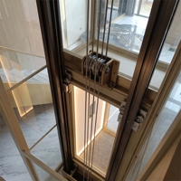 Lift Vakum Mini untuk Hunian, Lift Rumah Kecil untuk Villa, Laris Manis, 2-4 Lantai, Indoor & Outdoor, Dapat Disesuaikan